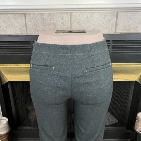 Elevenes for Anthropologie the Brighton, Grayish Green Boot Cut Pants. - Picture 7 of 15